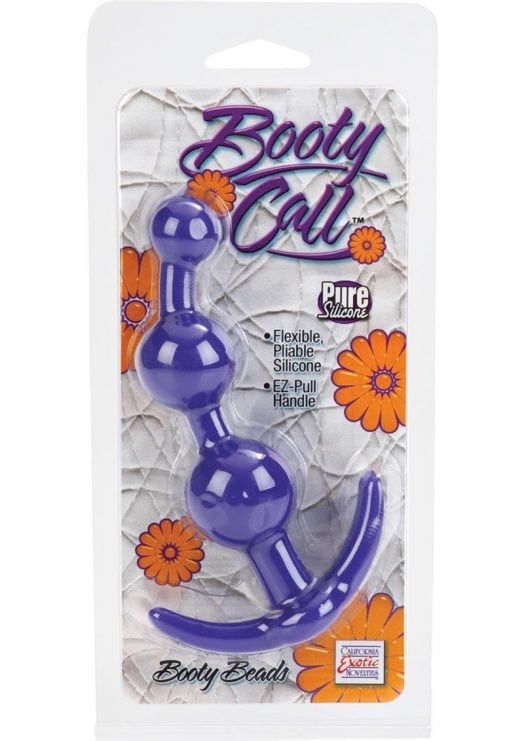 Booty Call Booty Beads Silicone Anal Beads Purple