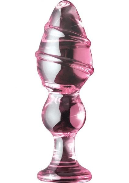 Icicles 27 Hand Blown Massager Waterproof 5.75 Inch Pink