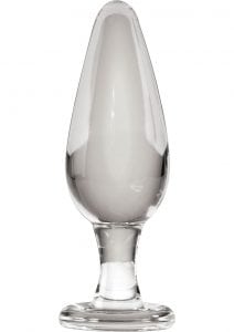 Icicles 26 Hand Blown Glass Massager Waterproof 4.63 Inch Clear