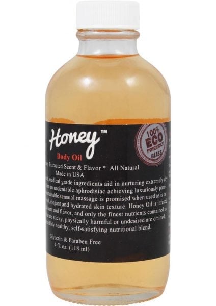 Honey Oil Flavored All Natural Body Oil 4 Ounce