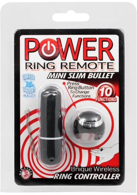 Power Ring Remote Mini Slim Bullet Waterproof 2.5 Inch Black