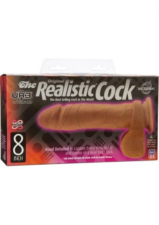 The Original Realistic Cock UR3 Dildo 8 Inch Flesh