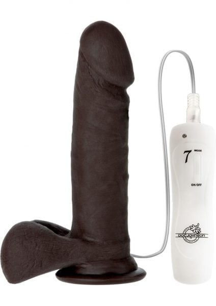 The Vibro Realistic Cock UR3 Vibrator 6 Inch Brown
