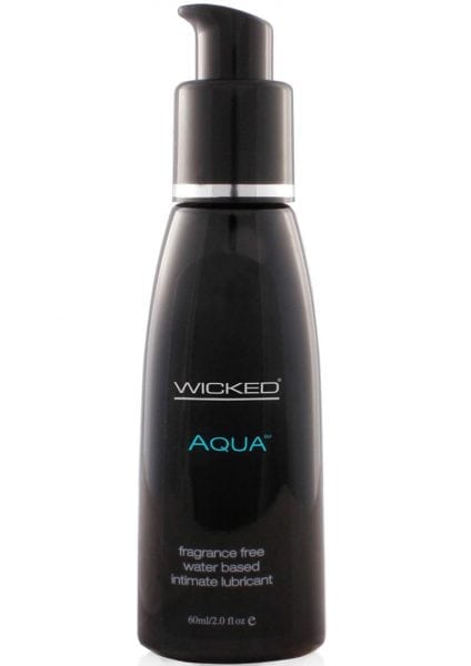 Wicked Aqua Water Based Lubricant Unscented 2 Ounce