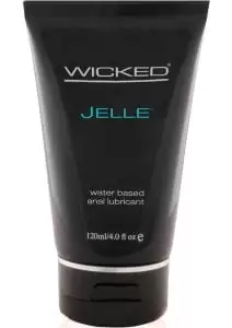 Wicked Jelle Water Based Anal Lubricant Unscented 4 Ounce