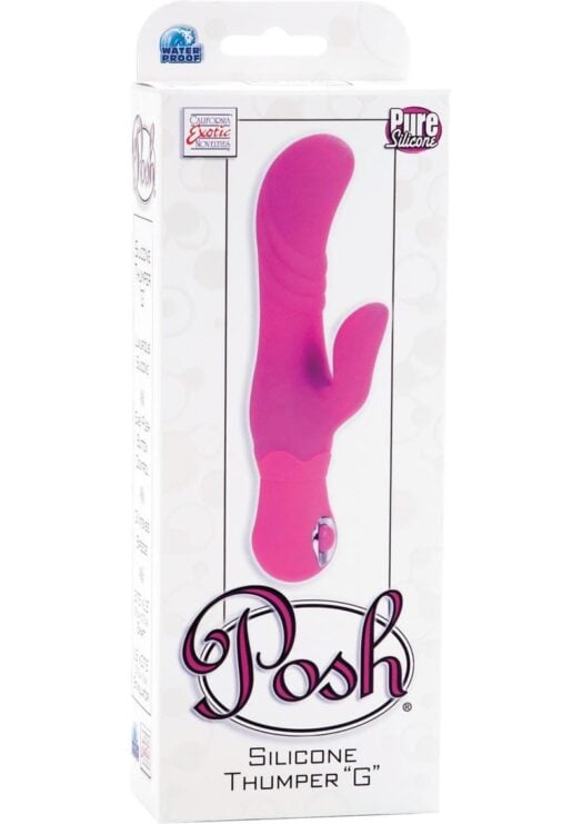 Posh Silicone Thumper G Vibrator Waterproof Pink