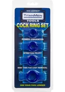 Titanmen Tools Cock Ring Set Blue