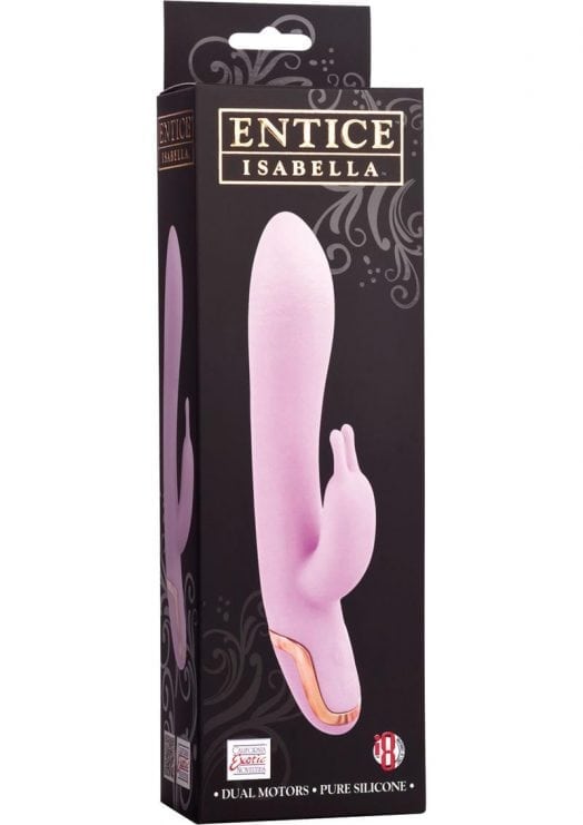 Entice Isabella Silicone Rabbit Vibe Waterproof Pink 5.25 Inch