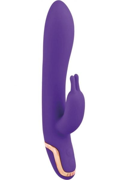 Entice Isabella Silicone Rabbit Vibe Waterproof Purple 5.25 Inch