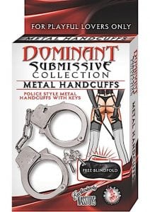 Dominant Submissive Collection Metal Handcuffs
