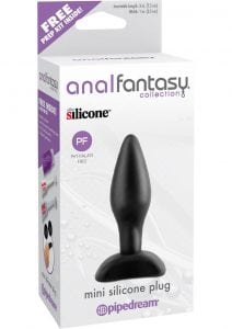 Anal Fantasy Mini Silicone Plug Kit Black 3 Inch