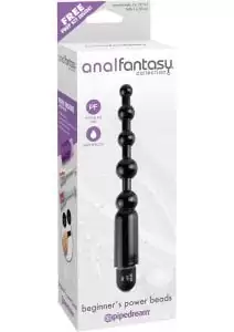 Anal Fantasy Begginer's Power Beads Waterproof Black 5 Inch