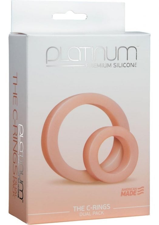Platinum Silicone C-rings White