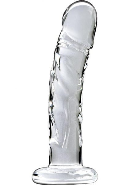 Icicles No 63 Dildo Glass Clear 6.5 Inch