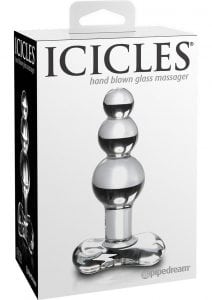 Icicles No 43 Beaded Anal Plug Clear