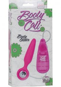 Booty Call Booty Glider Silicone Remote Control Anal Probe Pink 3.75 Inch