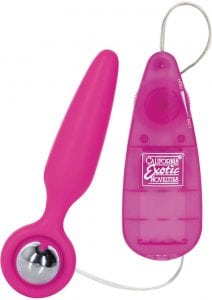 Booty Call Booty Glider Silicone Remote Control Anal Probe Pink 3.75 Inch