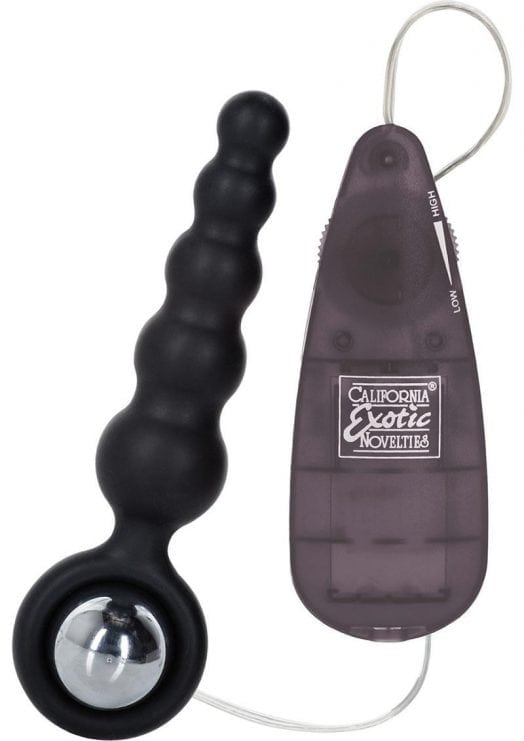 Booty Call Booty Shaker Silicone Remote Control Anal Probe Black 4 Inch