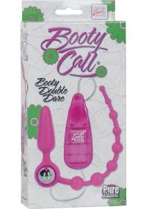Booty Call Booty Double Dare Silicone Remote Control Anal Probe w/Beads Pink