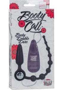 Booty Call Booty Double Dare Silicone Remote Control Anal Probe w/Beads Black