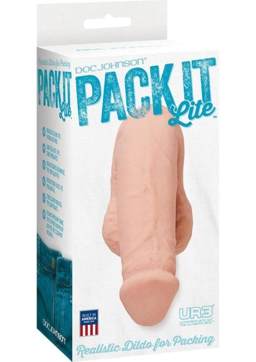 Pack It Lite Realistic Dildo For Packing White 4.8 Inch