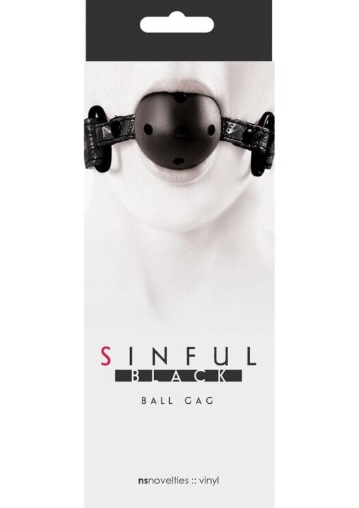 Sinful Ball Gag Black