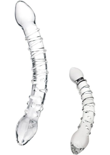 Double Trouble Glass Dildo