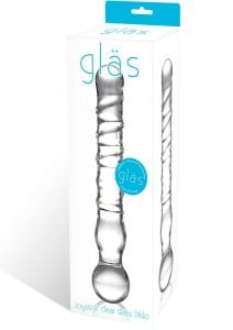 Joystick Clear Glass Dildo
