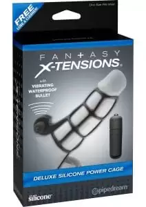 Fx Deluxe Silicone Power Cage Black