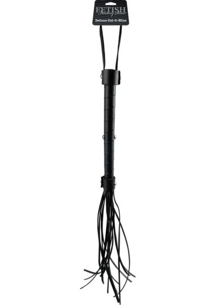 Fetish Fantasy Limited Edition Deluxe Cat O Nine Flogger Black