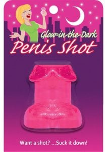 Glow In The Dark Penis Shot Pink