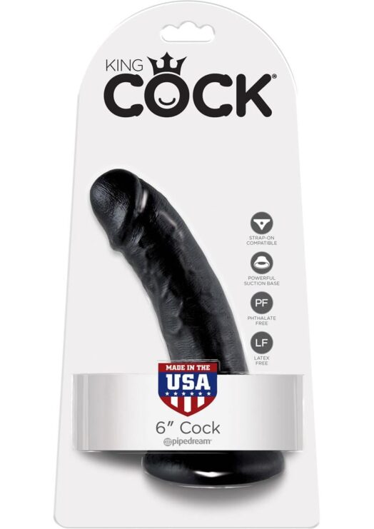 King Cock 6 Dildo Black