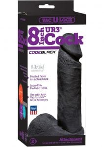 Vac U Lock Codeblack Ur3 Realist Cock 8'