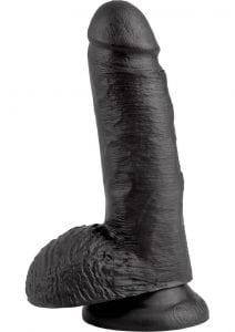 King Cock 7 Cock W/balls Black