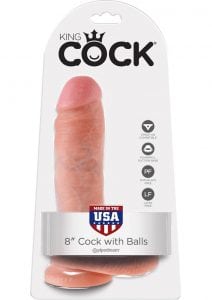 King Cock 8 Cock W/balls Flesh