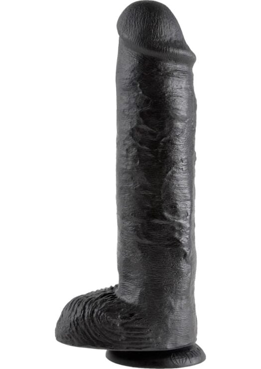 King Cock 11 Cock W/balls Black