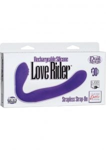 Recharge Love Rider Straples Strapon Purple