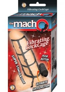 Macho Vibrating Cockcage Black