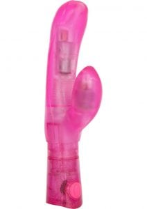 First Time Dual Exciter Vibrator Waterproof Pink 4 Inch