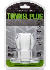 Perfect Fit Anal Tunnel Plug Clear Large 7.9 Inch Circumference