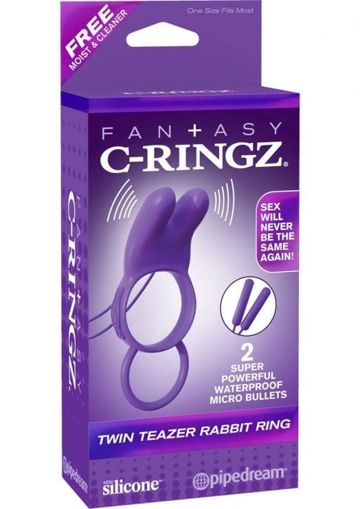 Fantasy C-Ringz Twin Teazer Rabbit Ring Purple
