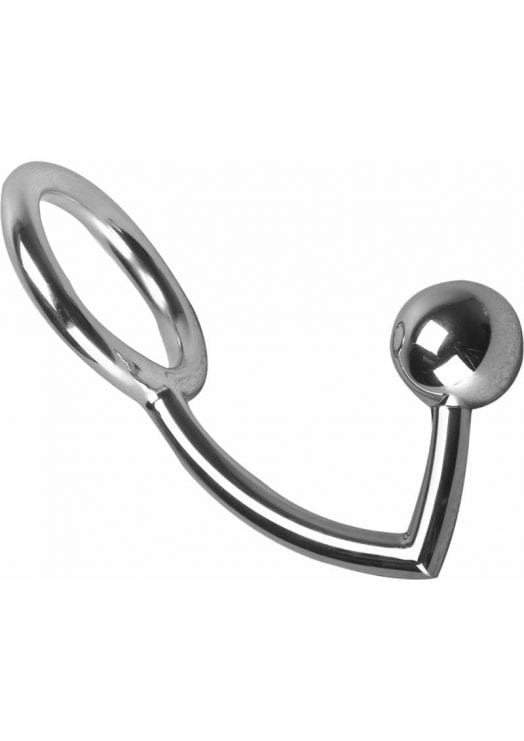 Master Series The Manus Intruder Cock Ring And Ass Ball Hitch Metal 5.75 Inch