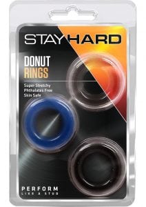 Stay Hard Donut Rings 3 Pack