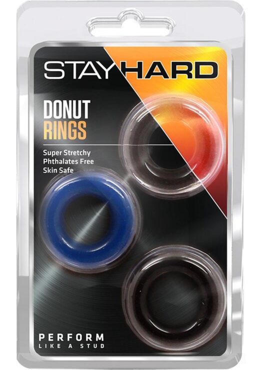 Stay Hard Donut Rings 3 Pack