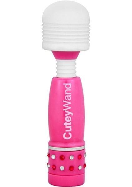 Play With Me Silicone Cutey Wand Mini Massager Pink 4 Inch