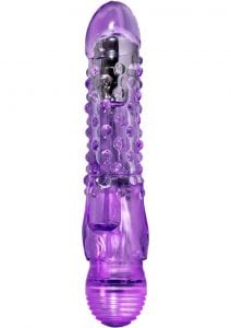 Naturally Yours Bump N Grind Vibrator Waterproof Purple 6.25 Inch