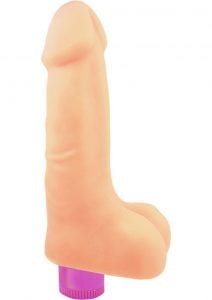 X5 Vibrating Cock Realistic Dildo Beigh 7 Inch