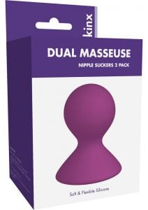 Kinx Dual Masseuse Silicone Nipple Suckers Purple