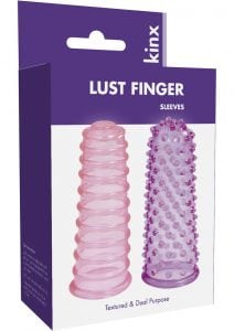 Kinx Lust Finger Sleeves Pink Purple 3.25 Inch