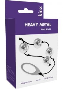 Kinx Heavy Metal Anal Beads 9 Inch